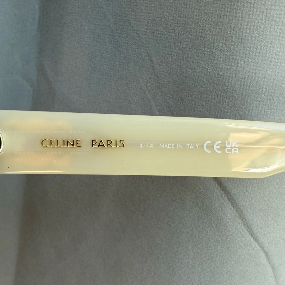 Celine Pale Yellow Oval Sunglasses